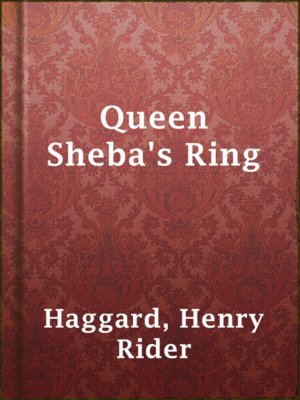 cover image of Queen Sheba's Ring